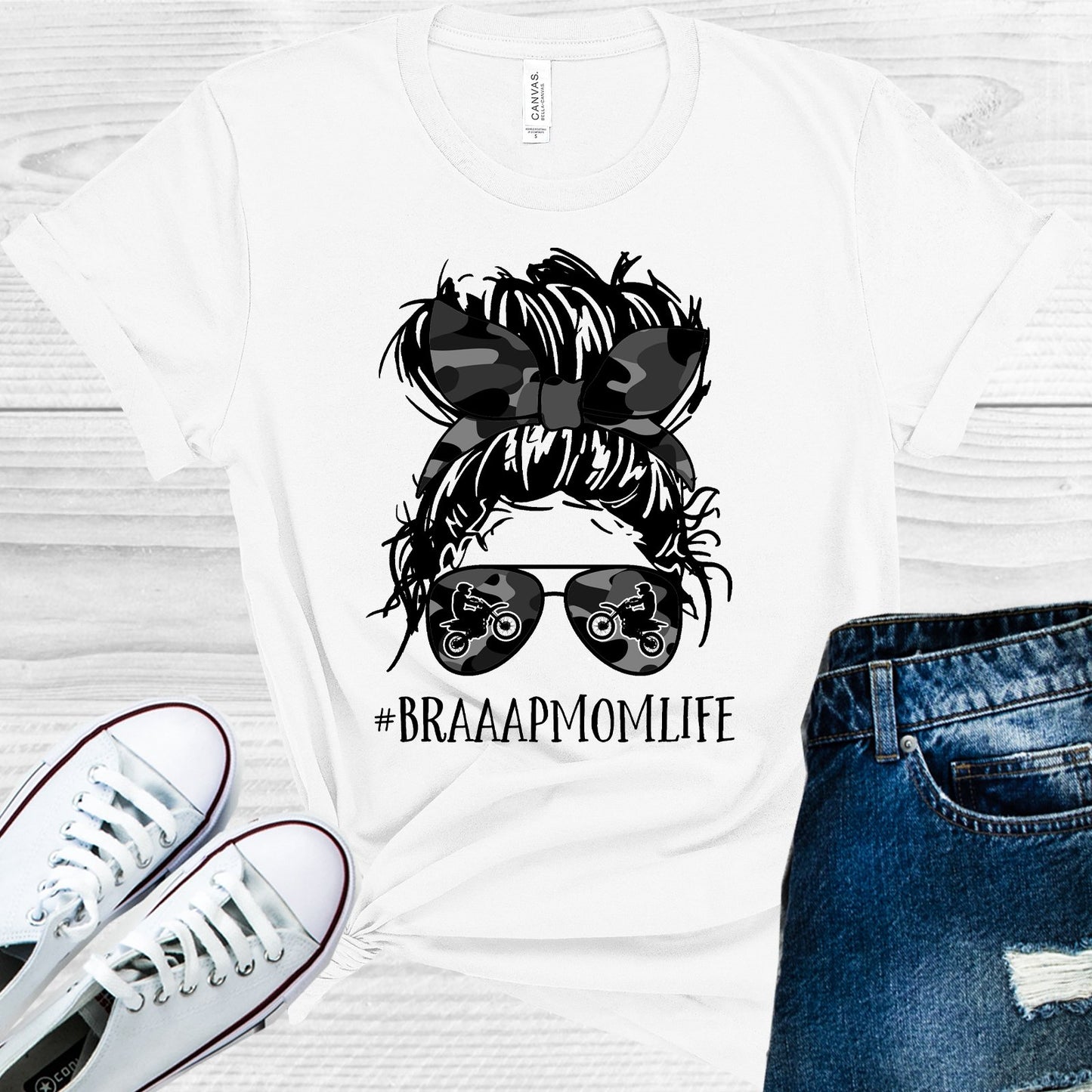 Braaap Mom Life #braaapmomlife Graphic Tee Graphic Tee