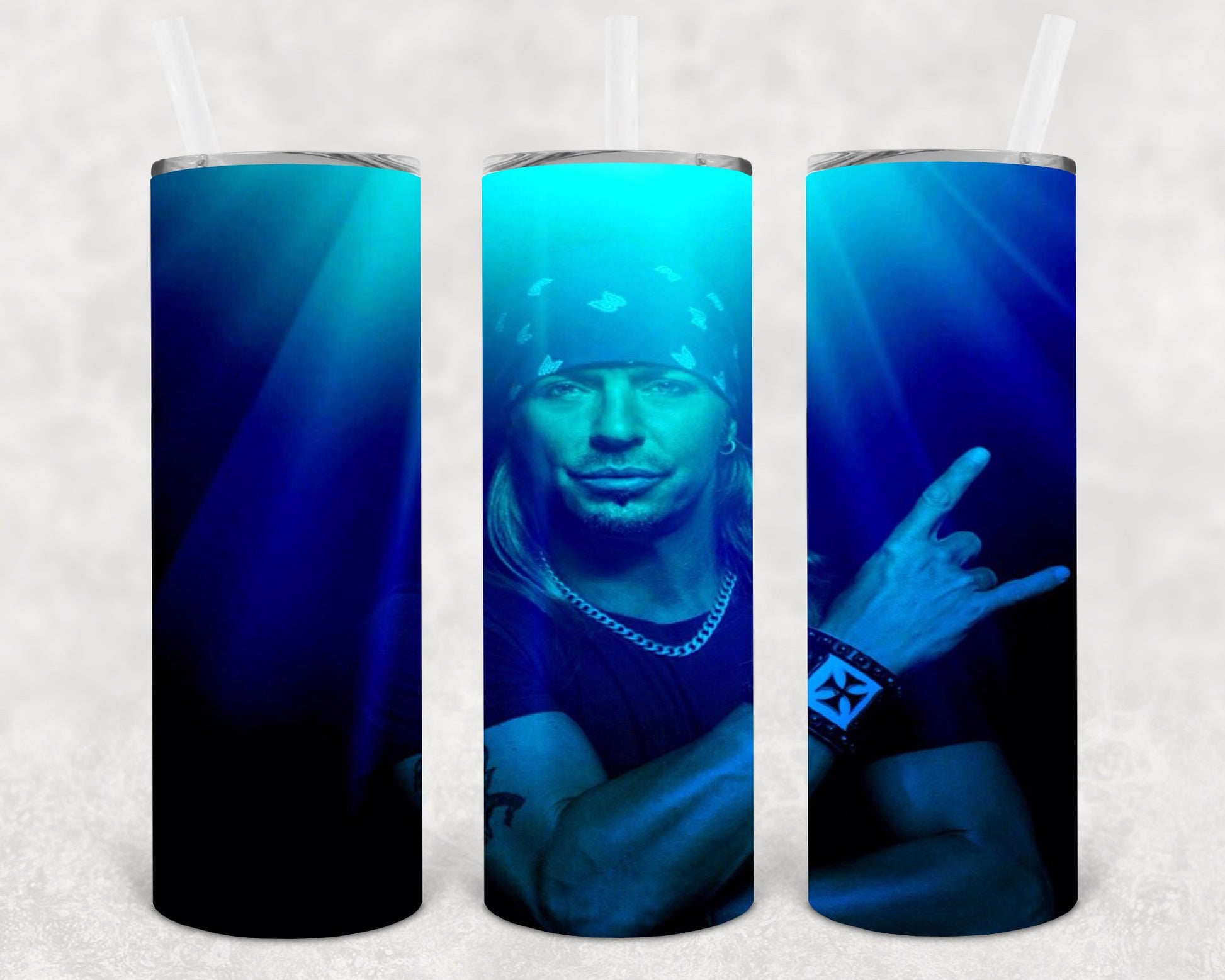 Bret Michaels 20 Oz Skinny Tumbler