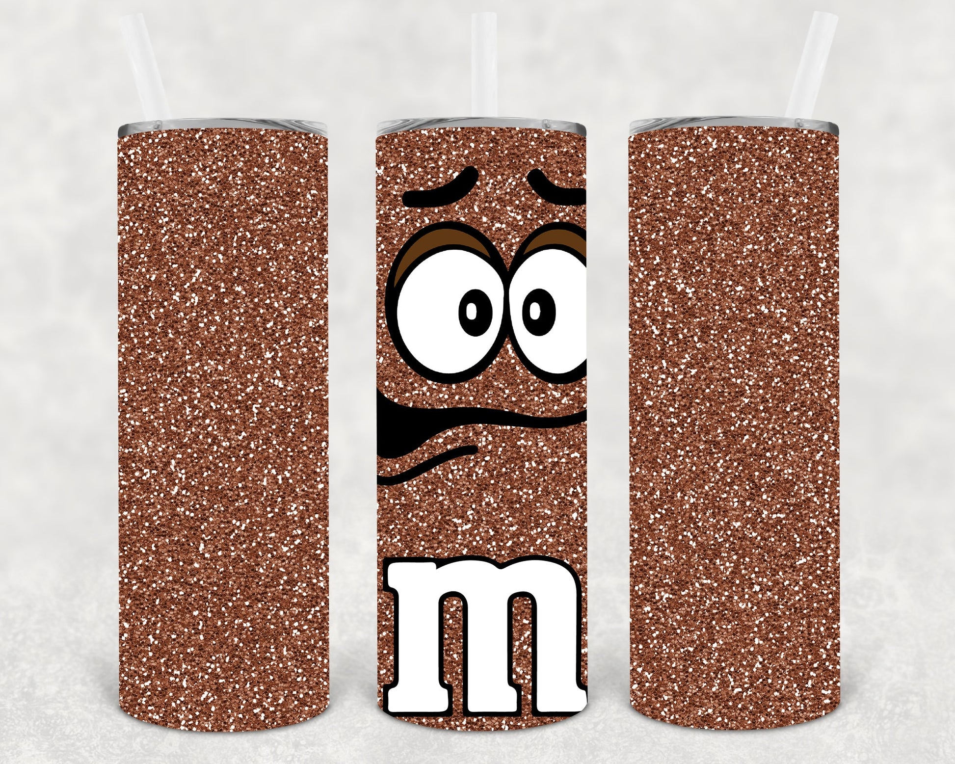 Brown M&m 20 Oz Skinny Tumbler
