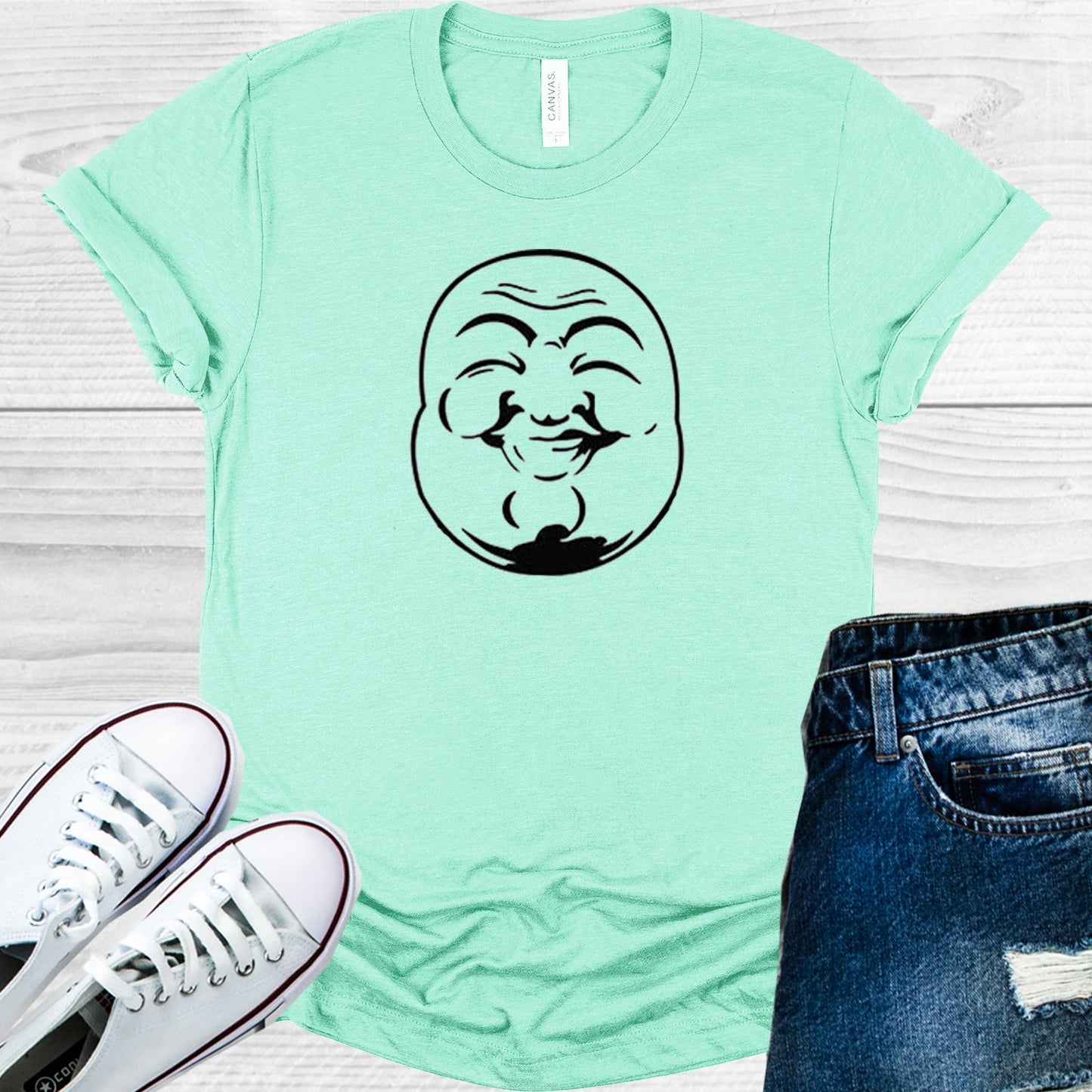 Buddah Face Graphic Tee Graphic Tee