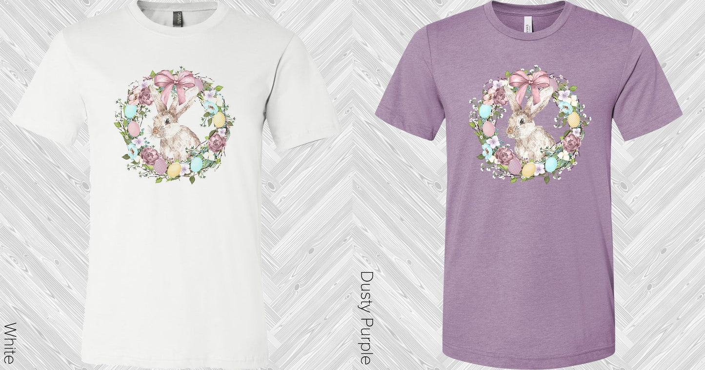 Bunny In Wreath Graphic Tee Graphic Tee