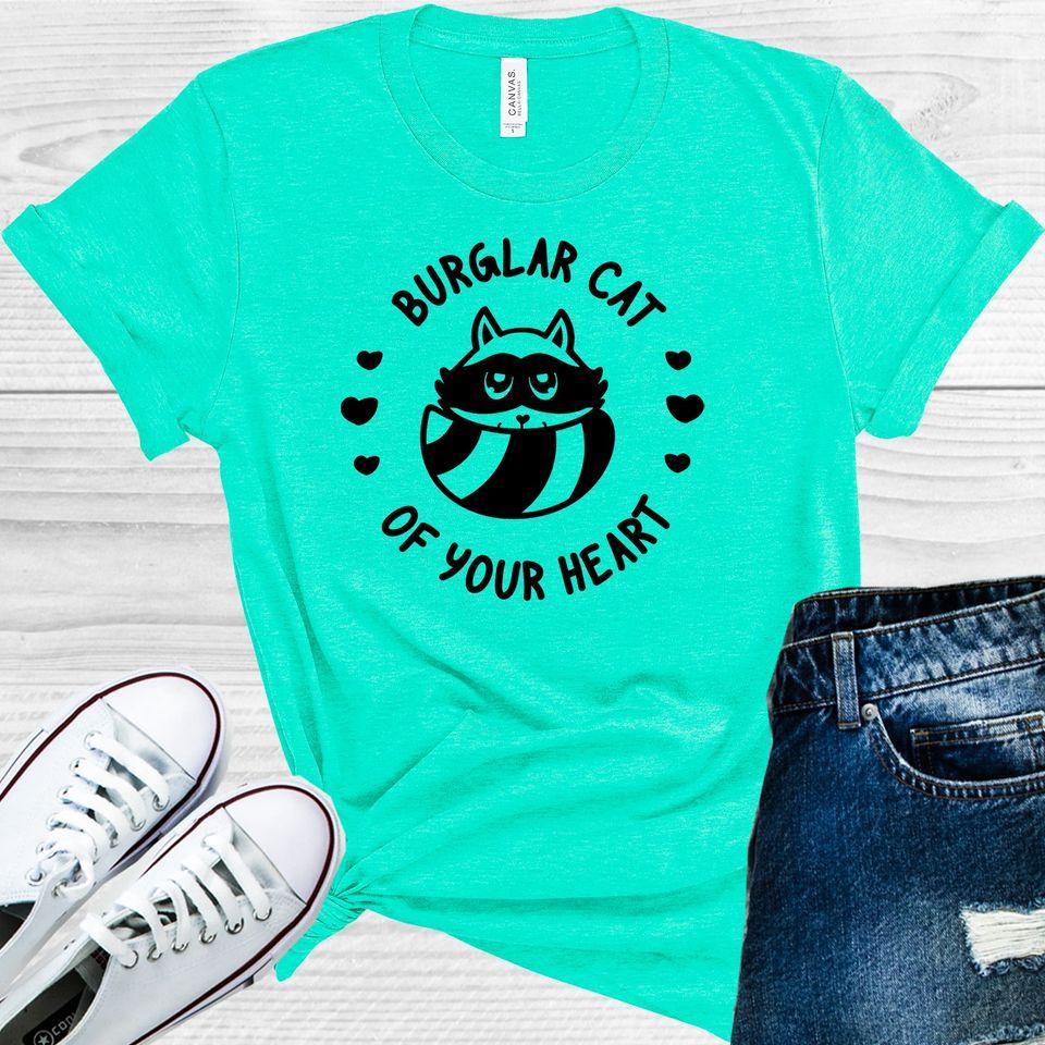 Burglar Cat Of Your Heart Graphic Tee Graphic Tee