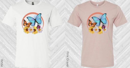 Butterfly Flowers Graphic Tee Graphic Tee