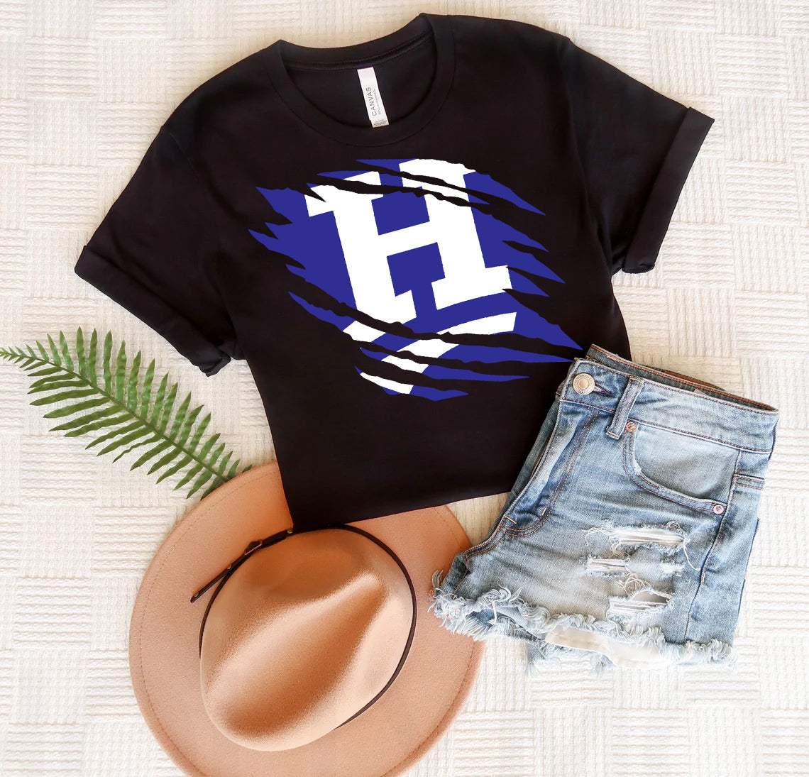 Customized Team Ripped Graphic Tee