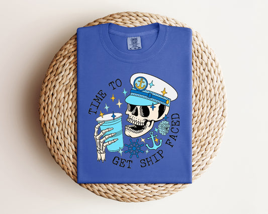 Time to Get Ship Faced Graphic Tee