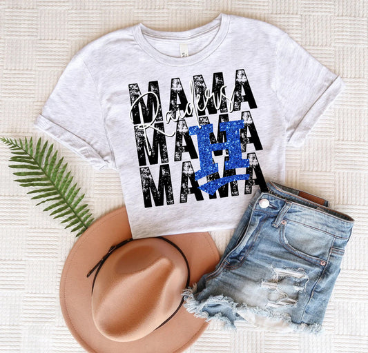 Customized Team Mama with Mascot Graphic Tee