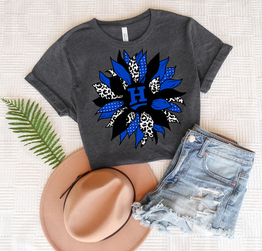 Customized School Sunflower Graphic Tee