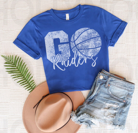 Customized Go Basketball Team Name Graphic Tee