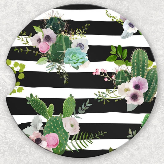 Car Coaster Set - Cactus