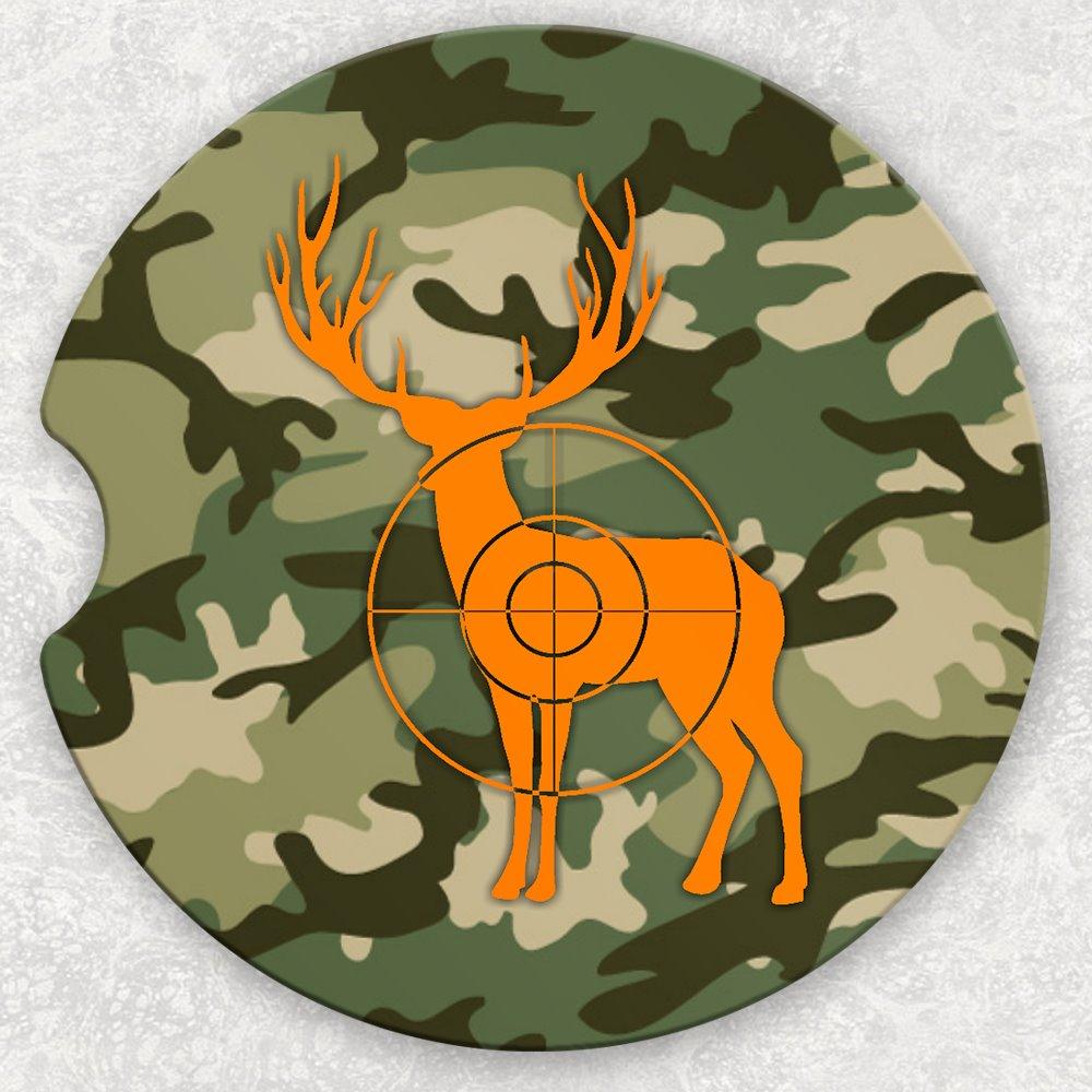 Car Coaster Set - Camo Deer