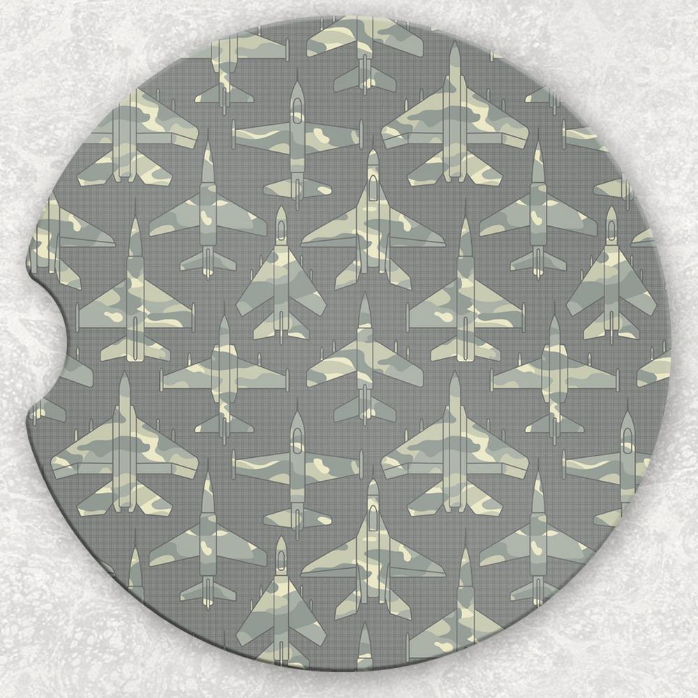 Car Coaster Set - Camo Jets