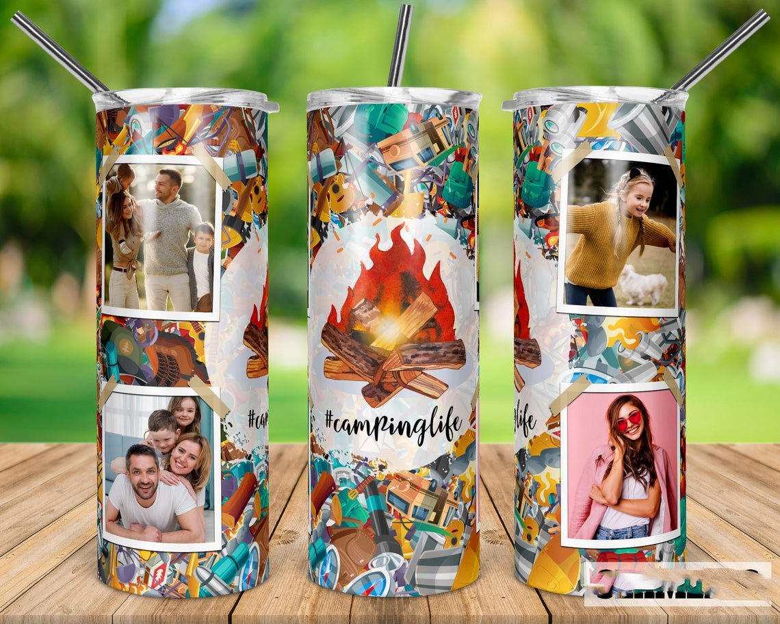 Camping Life 20 Oz Skinny Tumbler