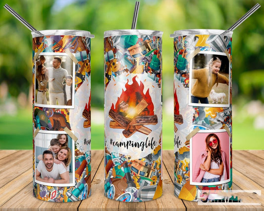 Camping Life 20 Oz Skinny Tumbler