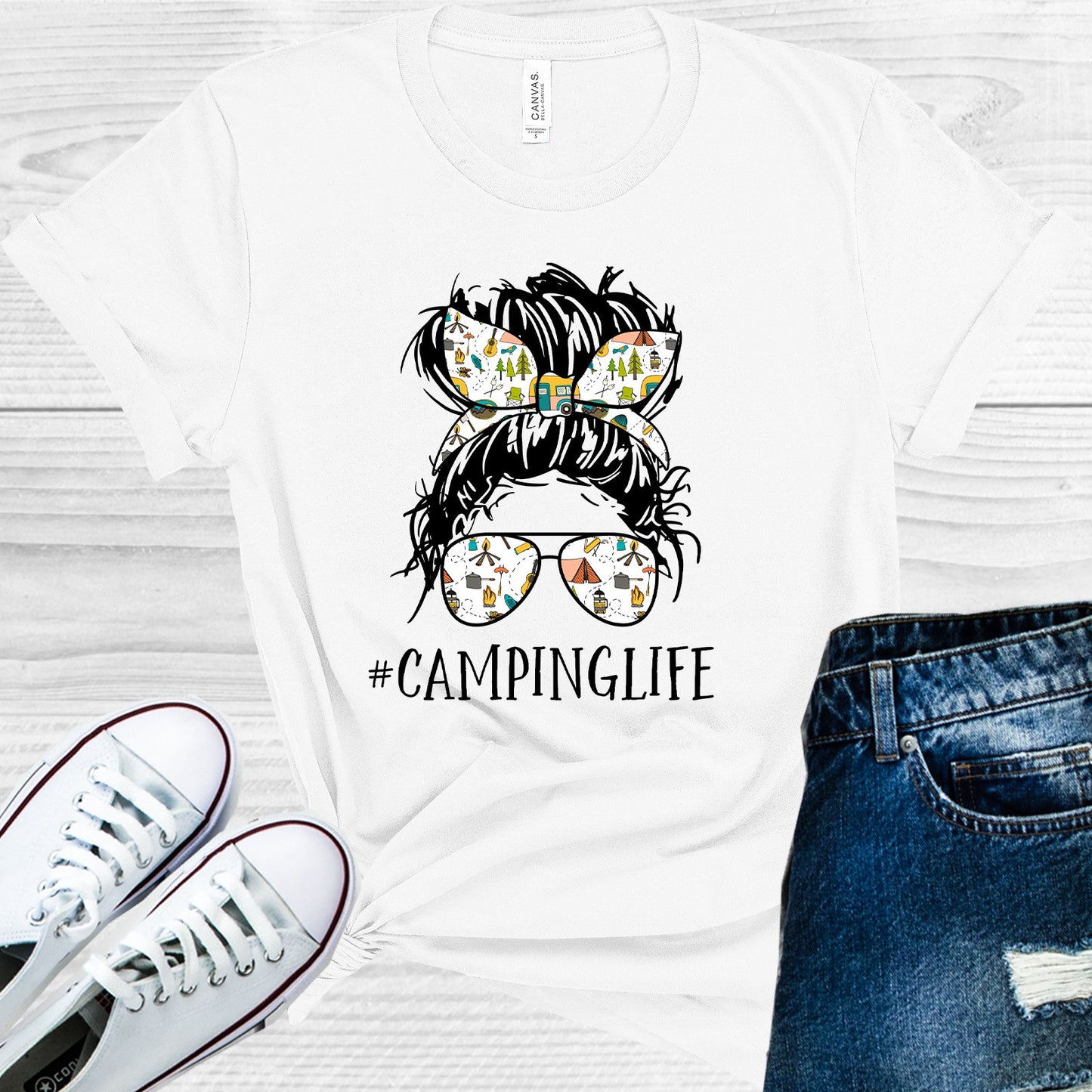 Camping Life #campinglife Graphic Tee Graphic Tee