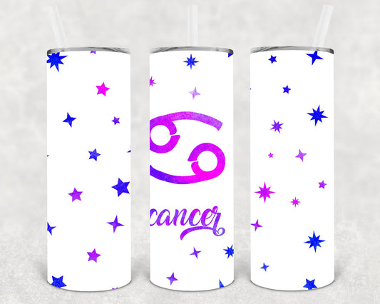 Cancer 20 Oz Skinny Tumbler