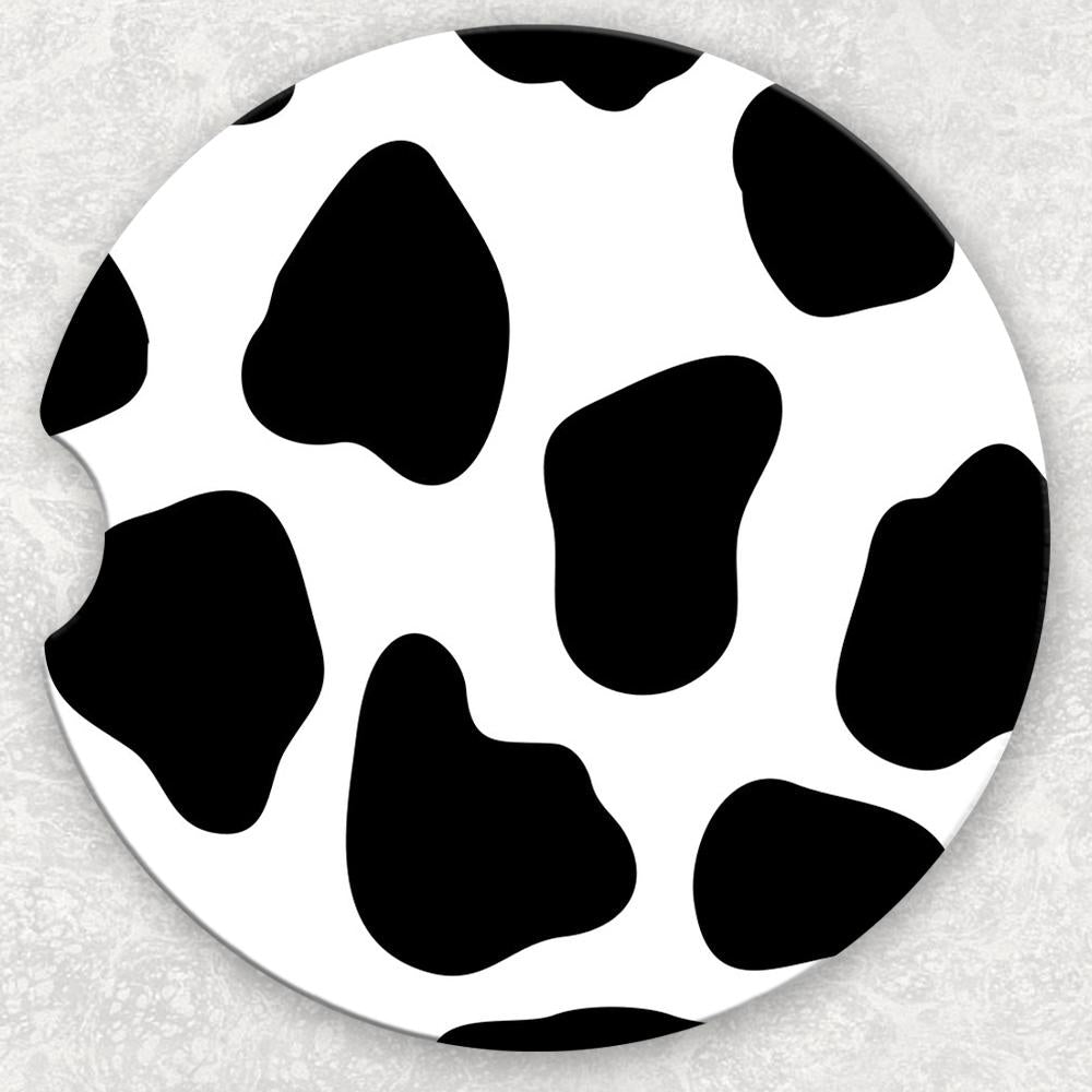 Car Coaster Set - Cow Pattern