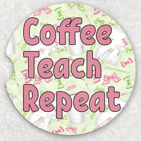 Car Coaster Set - Coffee Teach Repeat
