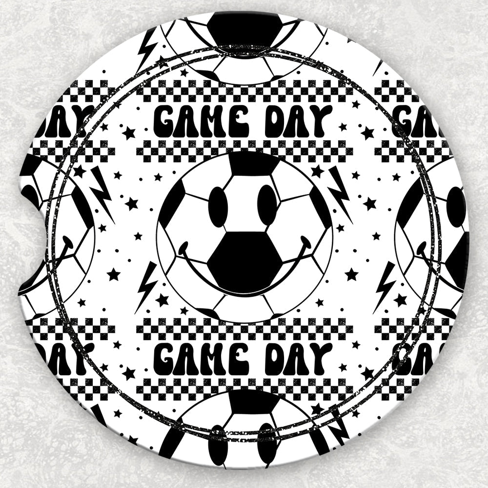 Car Coaster Set - Game Day Soccer