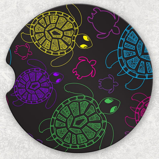 Car Coaster Set - Sea Turtles