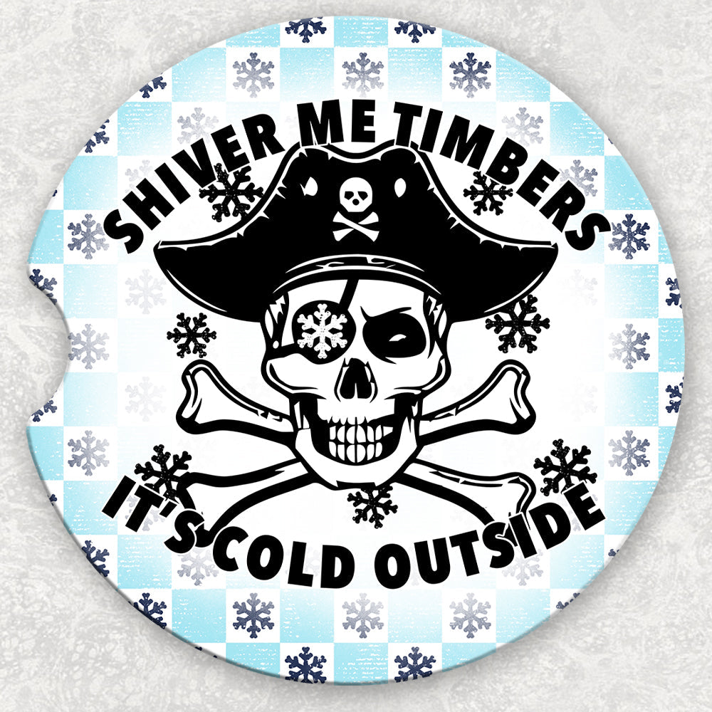 Car Coaster Set - Shiver Me Timbers Its Cold Outside