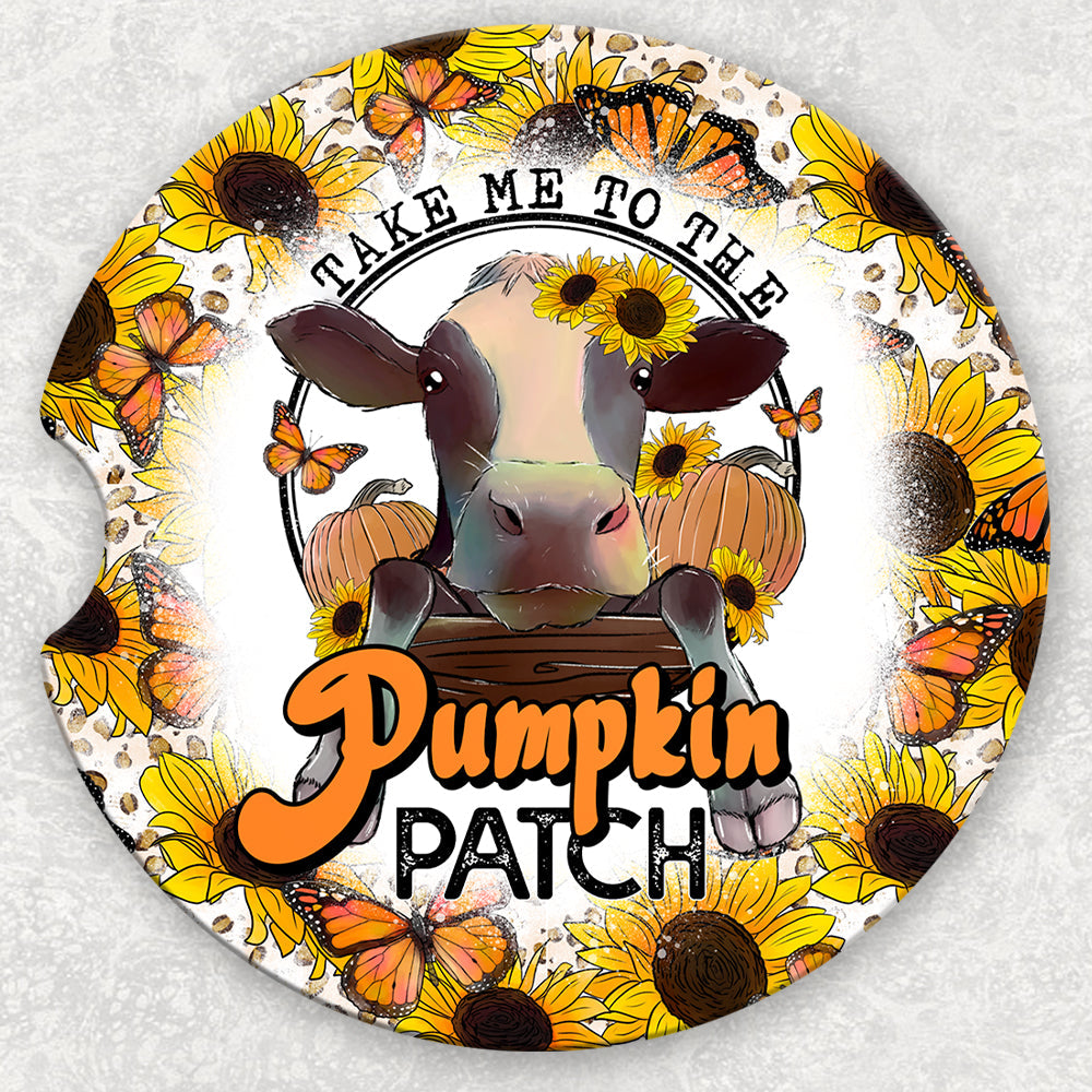 Car Coaster Set - Take Me To The Pumpkin Patch