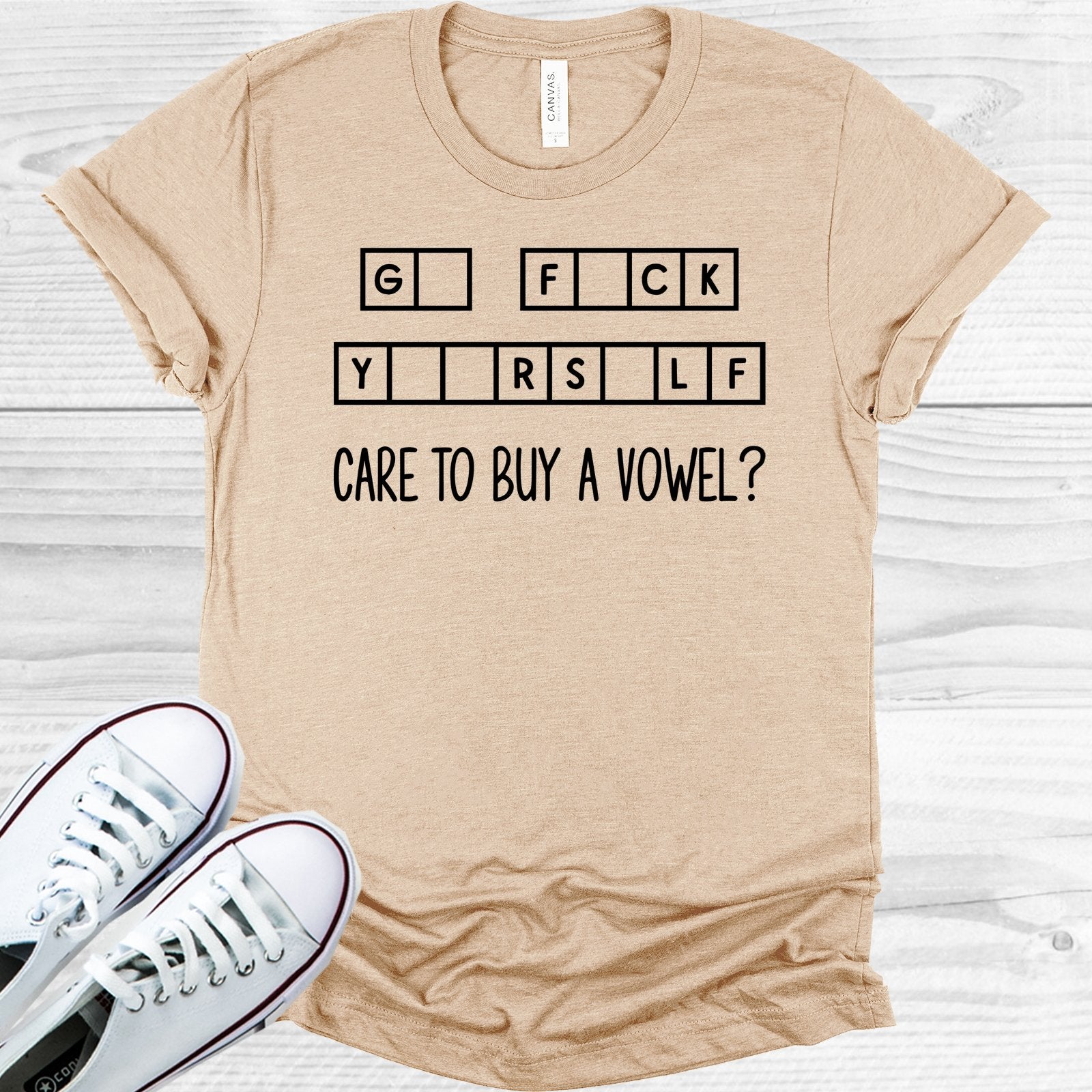 Care To Buy A Vowel Graphic Tee Graphic Tee