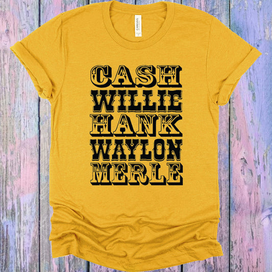 Cash Willie Hank Waylon Merle Graphic Tee Graphic Tee