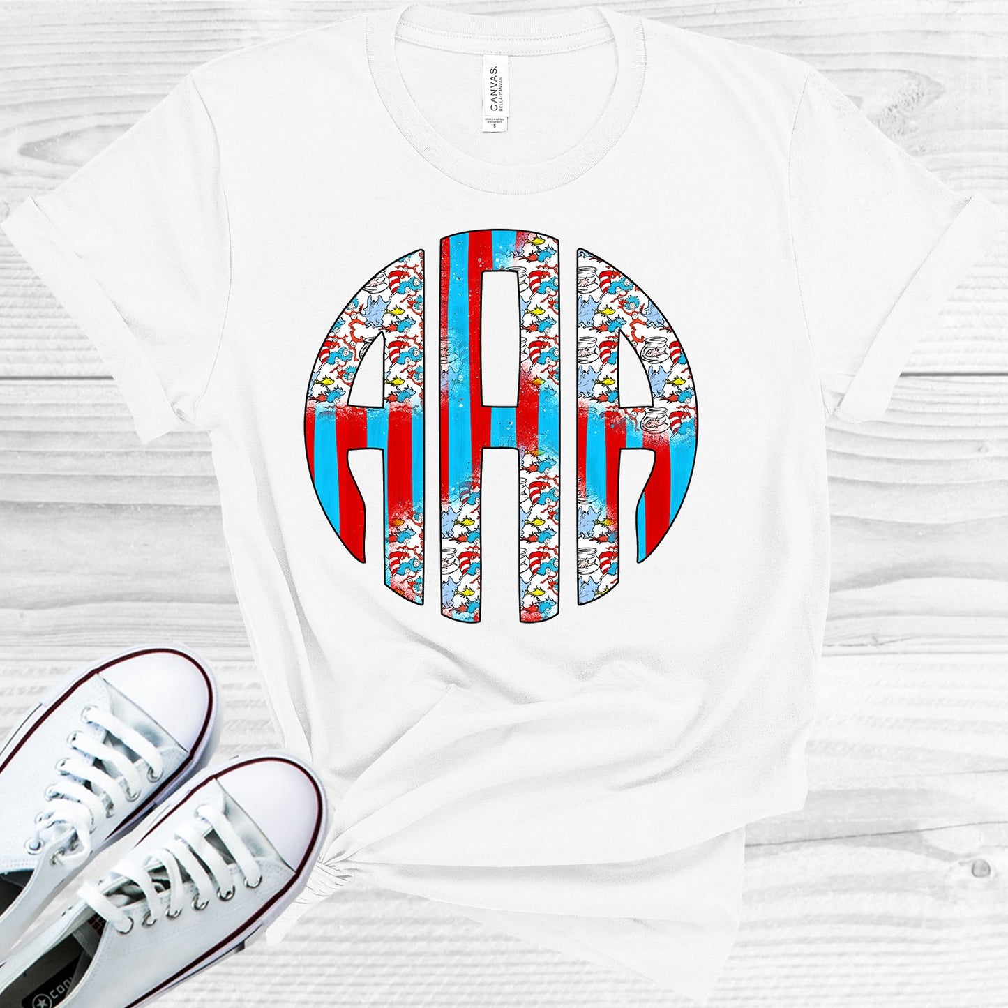 Cat In The Hat Monogram Graphic Tee Graphic Tee