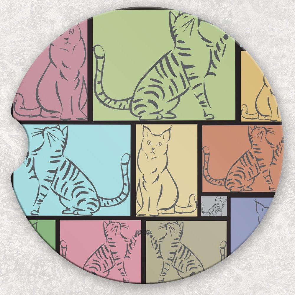 Car Coaster Set - Cats