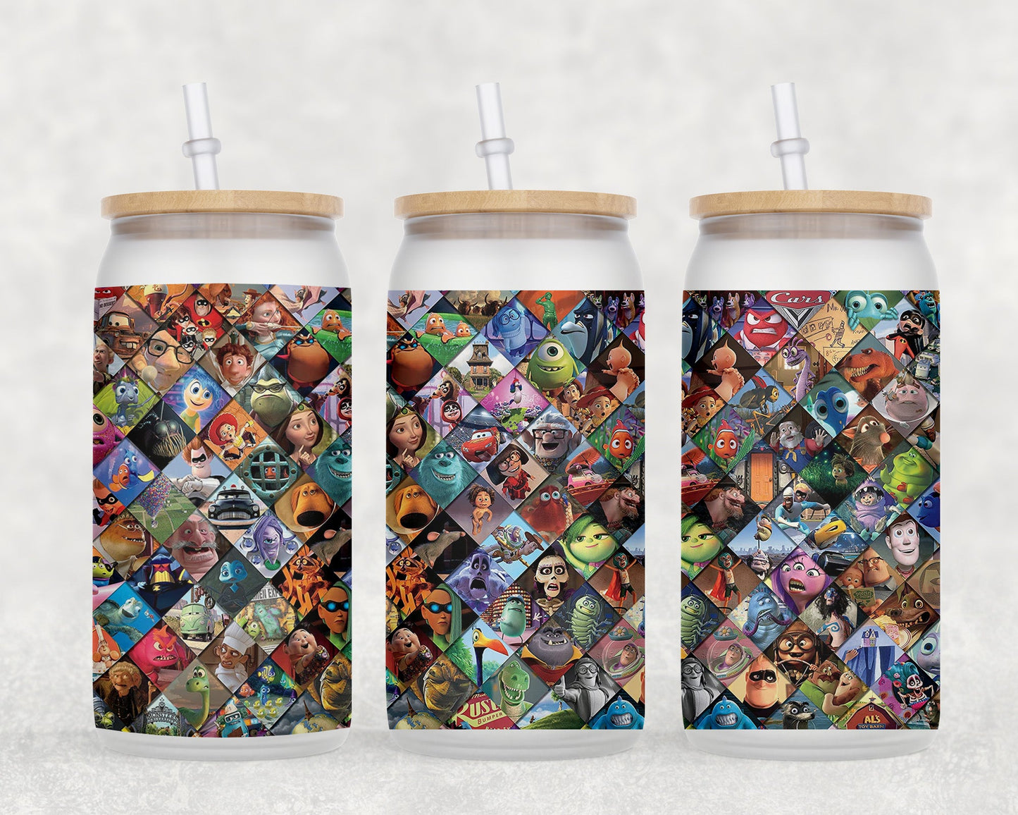 Characters 16 Oz Glass Can Coffee Mug