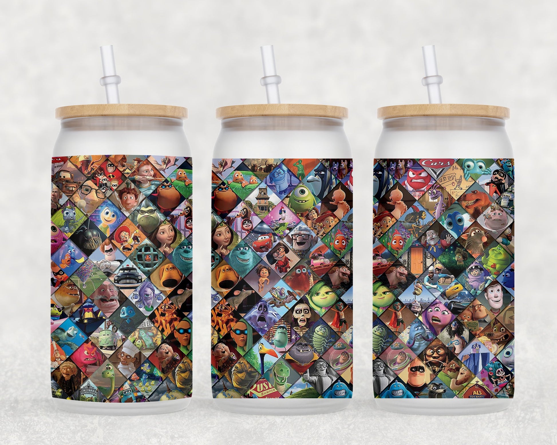 Characters 16 Oz Glass Can Coffee Mug