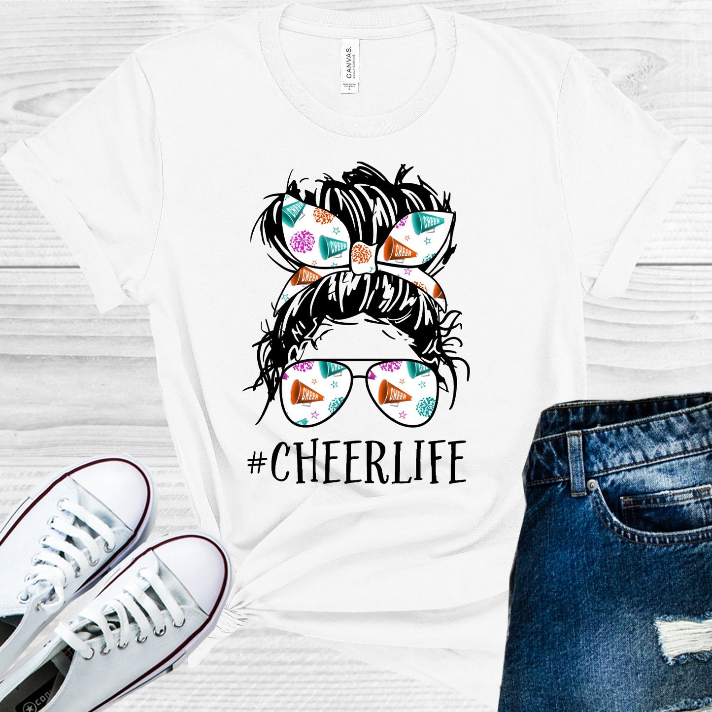 Cheer Life #cheerlife Graphic Tee Graphic Tee