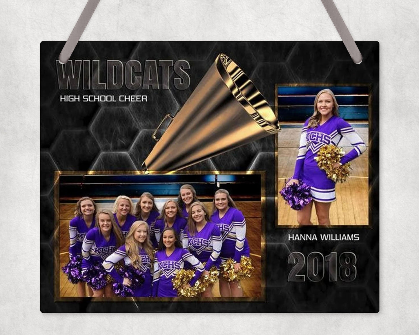 Cheer Squad And Player Wall Sign Hanging