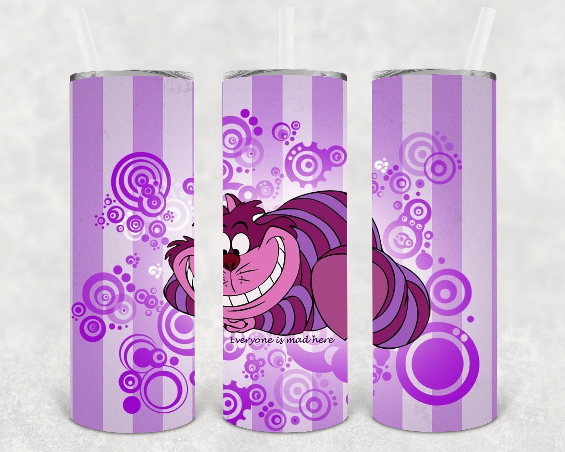 Cheshire Cat 20 Oz Skinny Tumbler