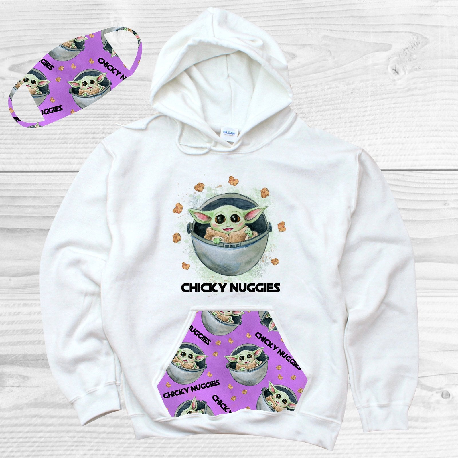 Chicky Nuggies Face Covering Graphic Tee