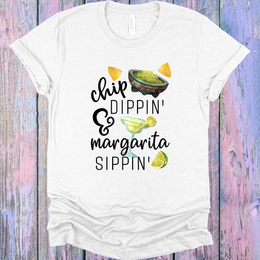 Chip Dippin And Margarita Sippin Graphic Tee Graphic Tee