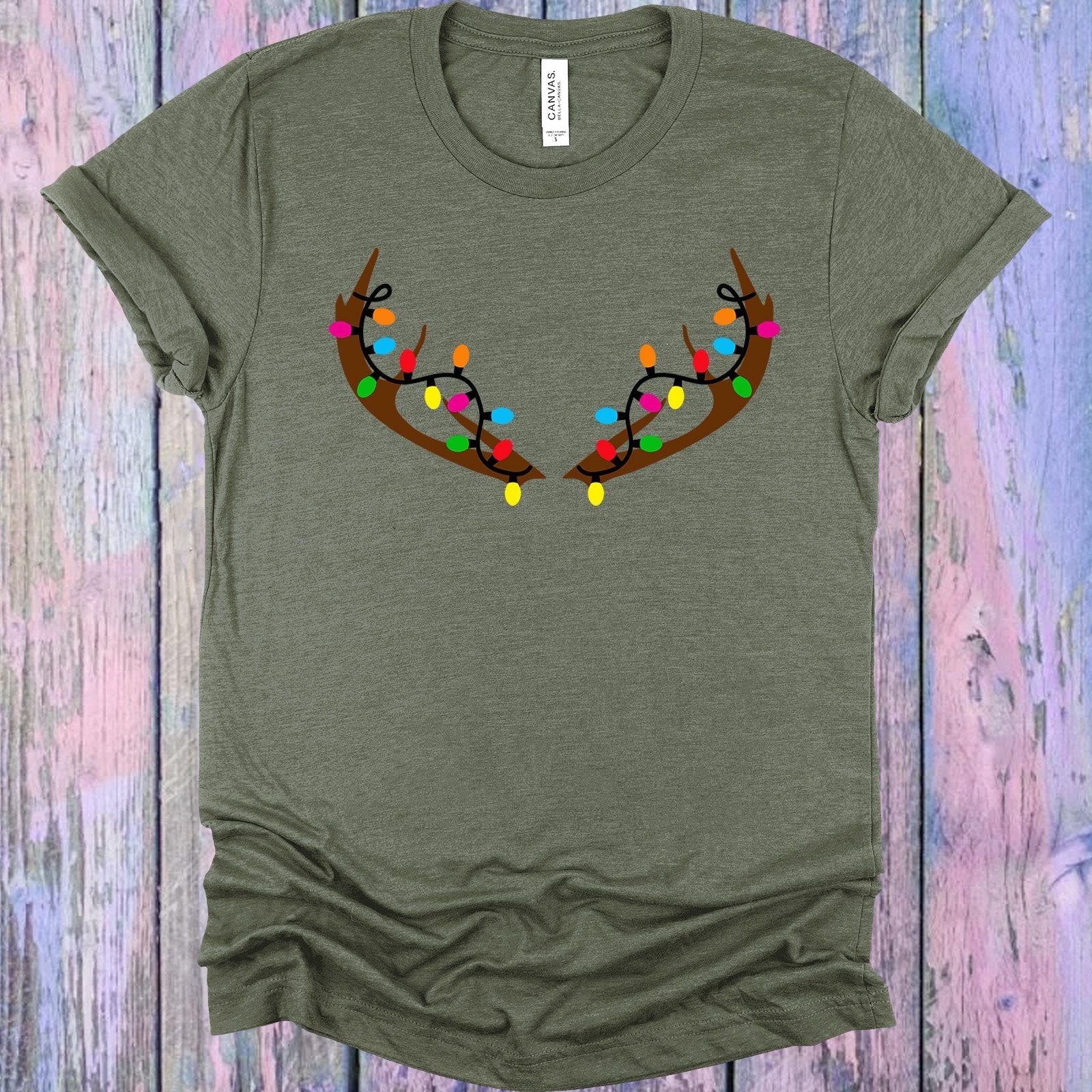 Christmas Antlers Graphic Tee Graphic Tee