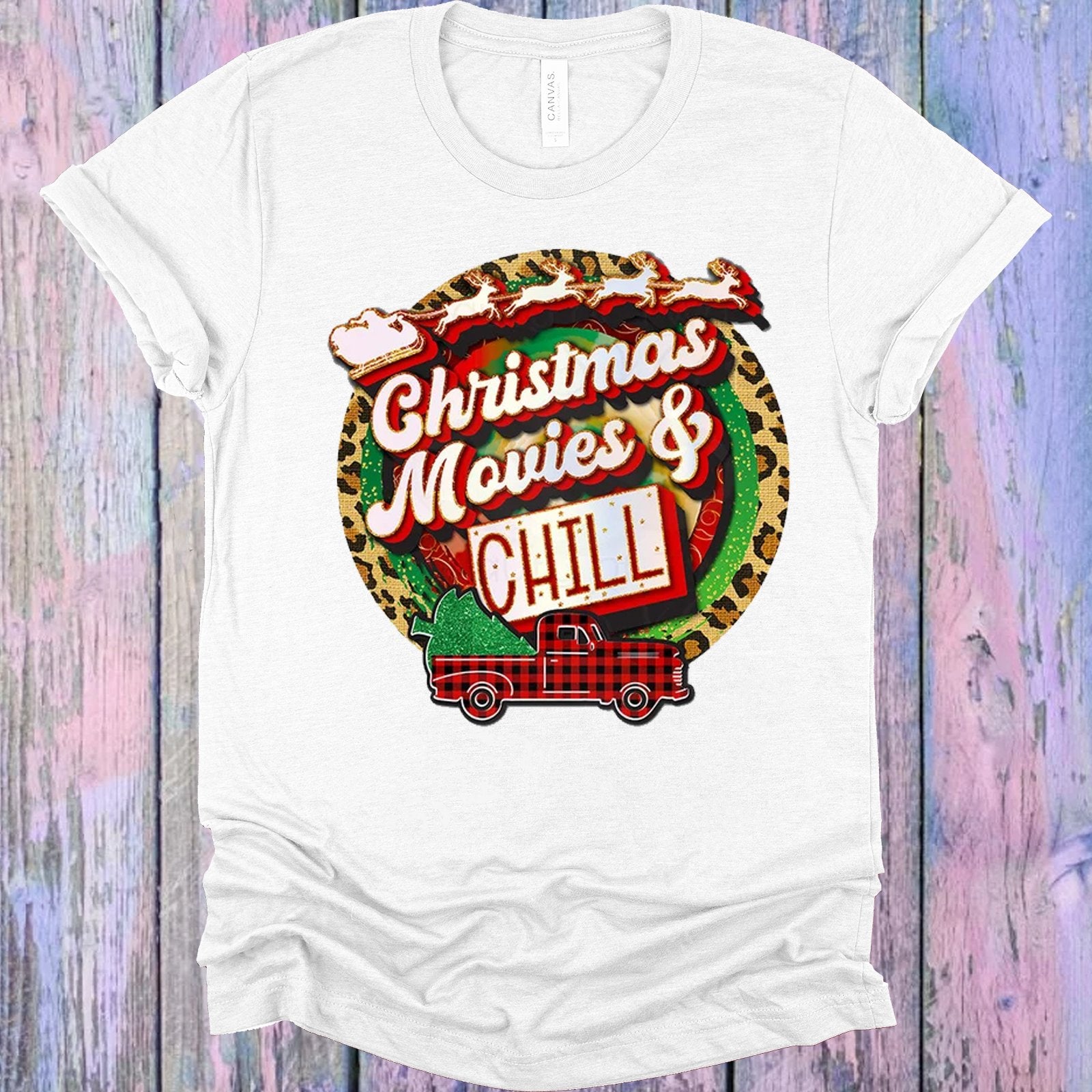 Christmas Movies And Chill Graphic Tee Graphic Tee