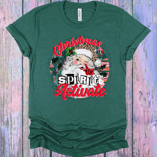 Christmas Spirit Activate Graphic Tee Graphic Tee