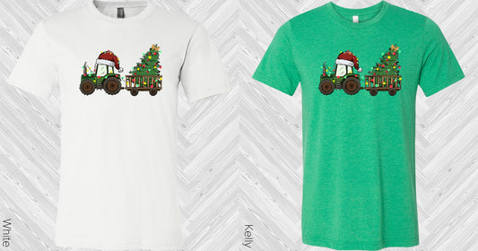 Christmas Tractor Graphic Tee Graphic Tee