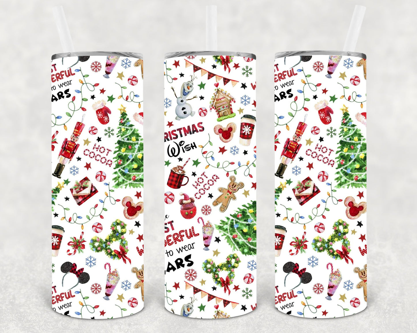 Christmas Wish 20 Oz Skinny Tumbler