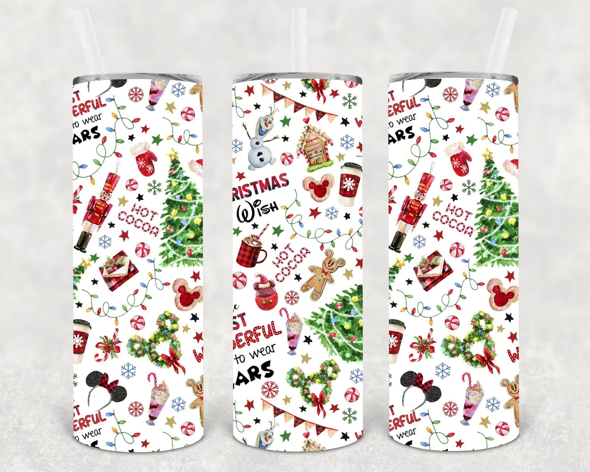 Christmas Wish 20 Oz Skinny Tumbler