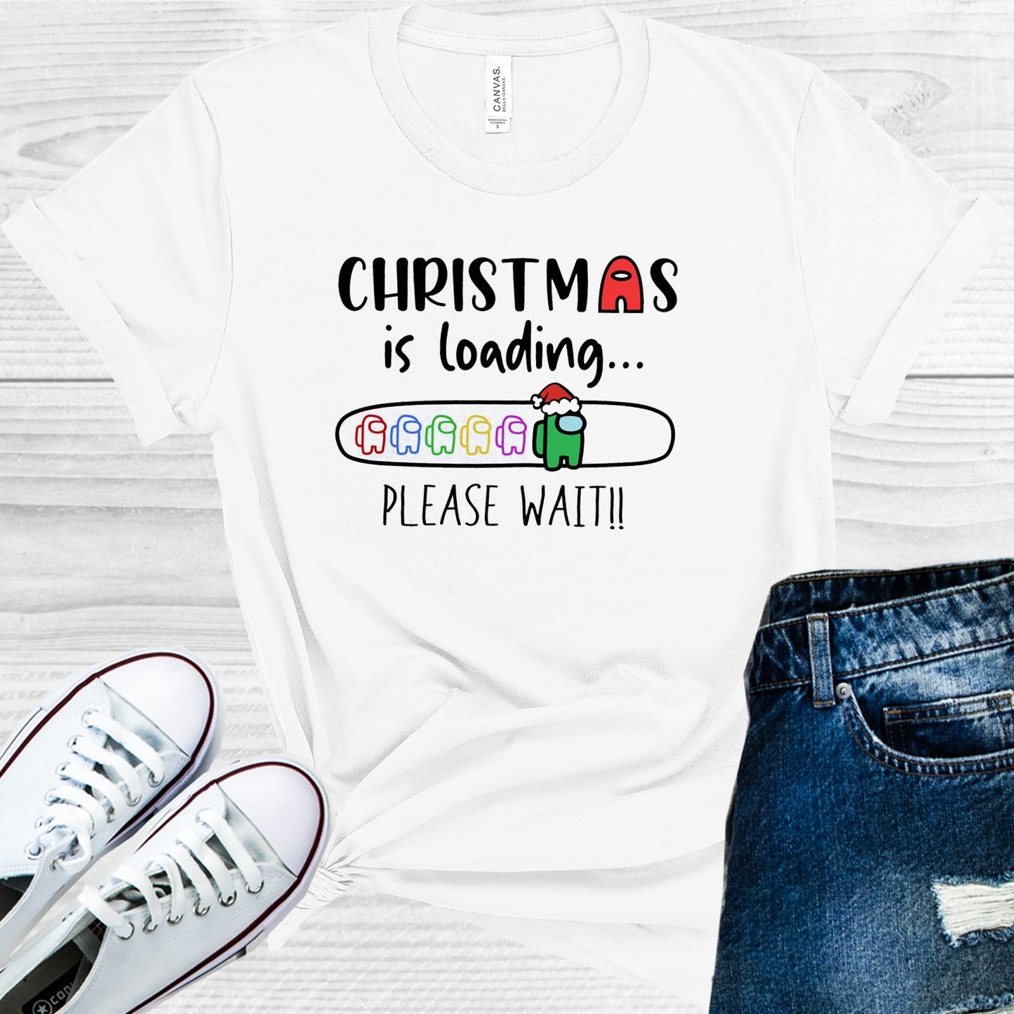 Christmas Is Loading Please Wait Graphic Tee Graphic Tee