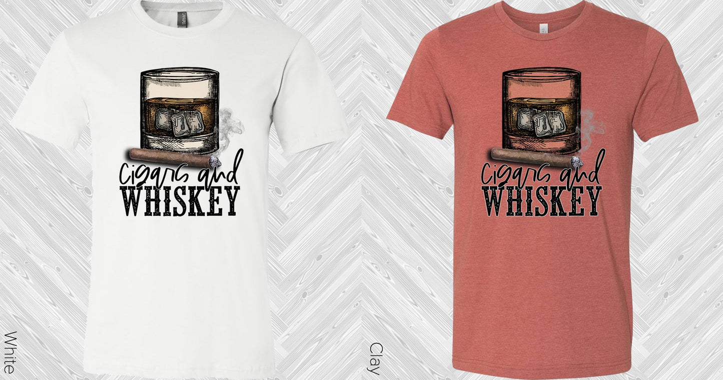 Cigars And Whiskey Graphic Tee Graphic Tee