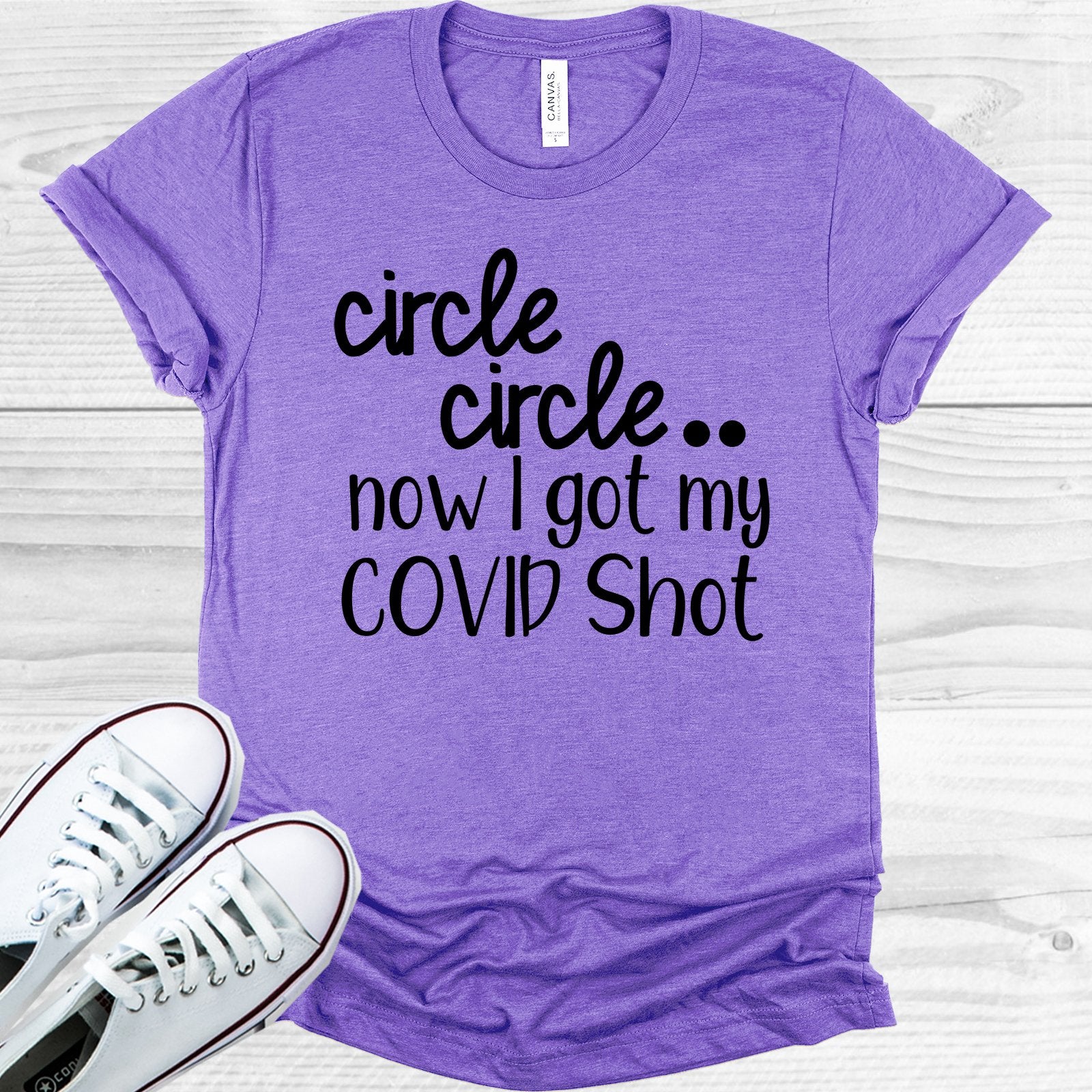 Circle Dot Now I Got My Covid Shot Graphic Tee Graphic Tee