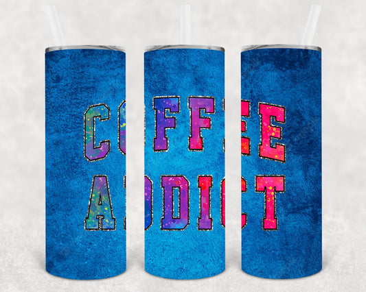 Coffee Addict 20 Oz Skinny Tumbler