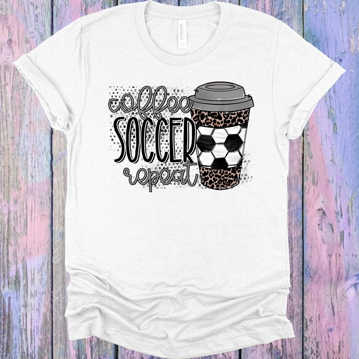 Coffee Soccer Repeat Graphic Tee Graphic Tee