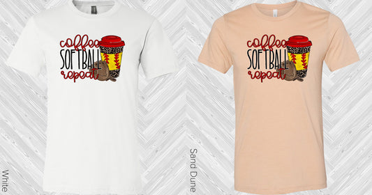 Coffee Softball Repeat Graphic Tee Graphic Tee