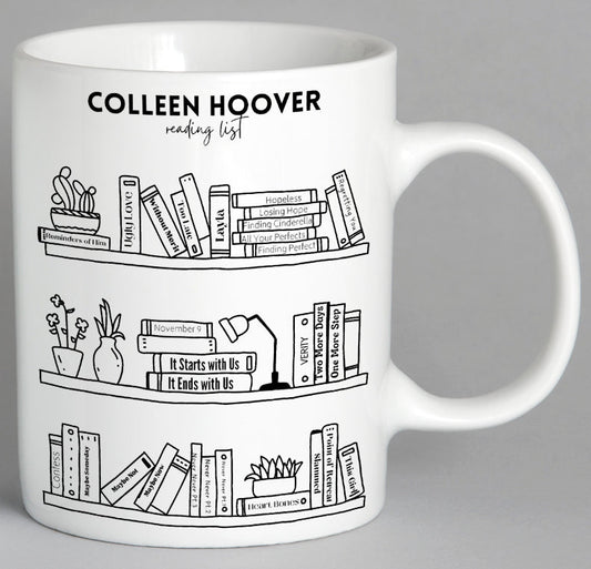 Colleen Hoover Reading List Mug Coffee