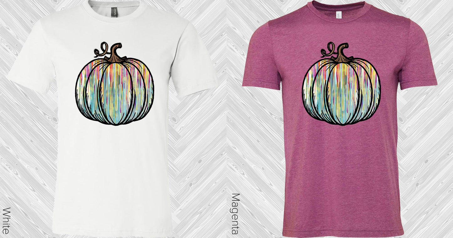 Colorful Fall Pumpkin Graphic Tee Graphic Tee